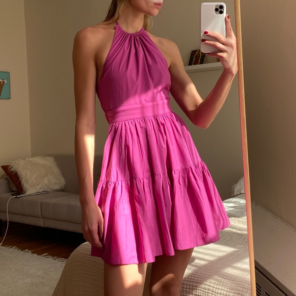 Fuchsia short summer cotton dress
Size S, condition perfect